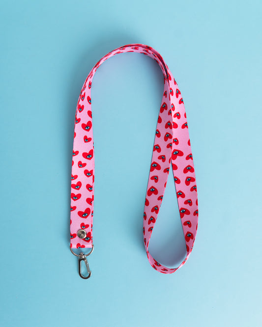 Lanyard Heart Rojo