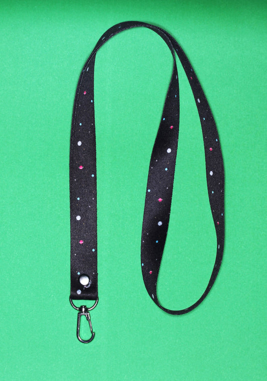 Lanyard Planetas negro