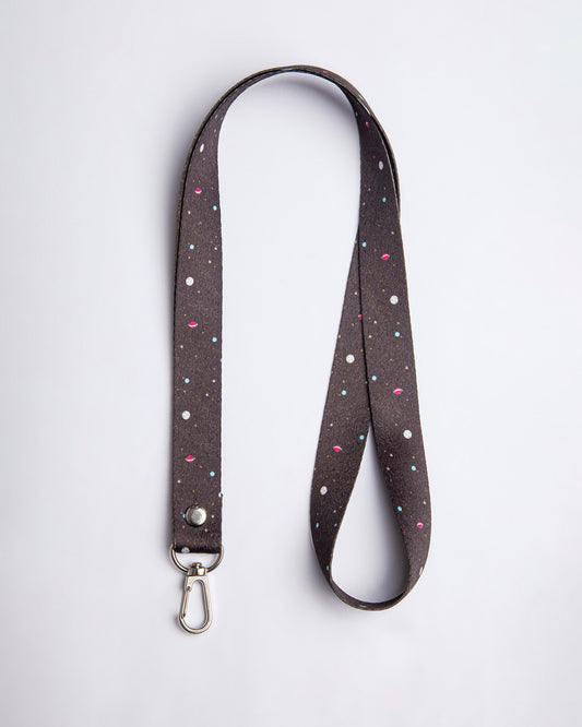 Lanyard Planetas negro