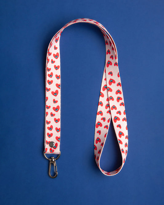 Lanyard Heart Rojo